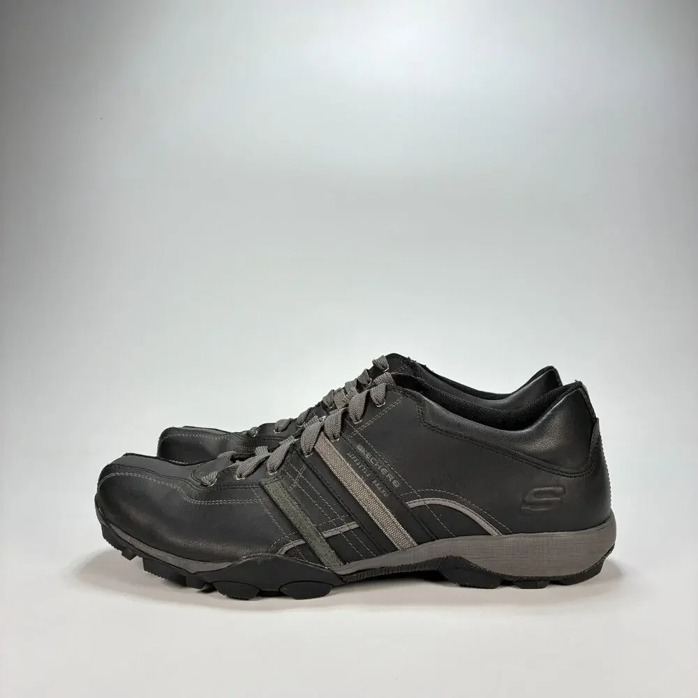Skechers Urban Tread Refresh Black Charcoal Casual Shoes 50856R Men's Size 12